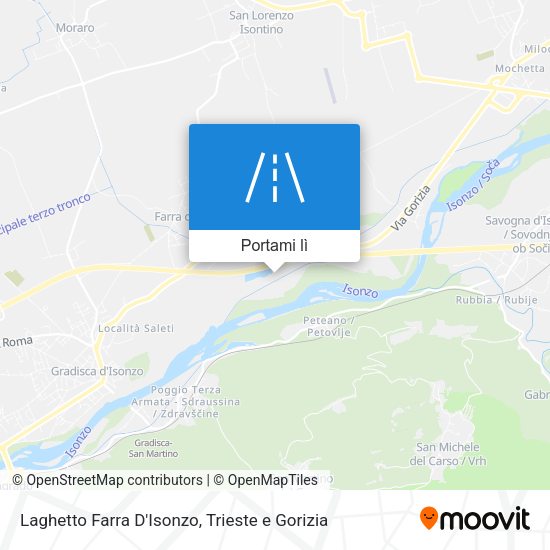 Mappa Laghetto Farra D'Isonzo