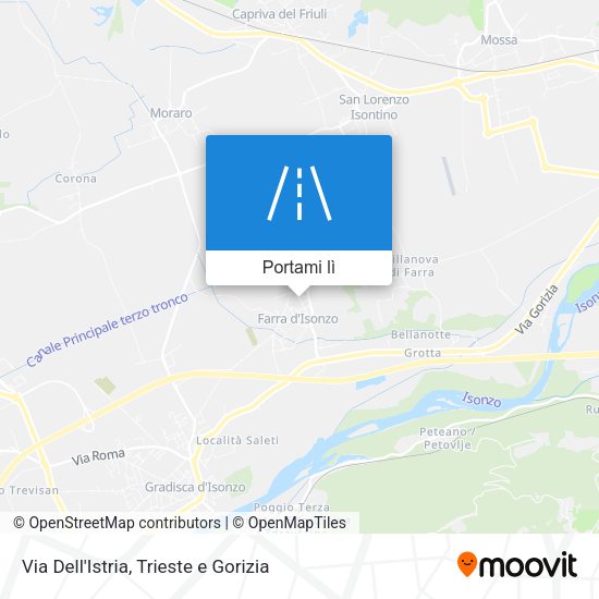 Mappa Via Dell'Istria