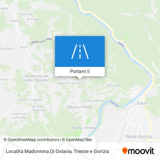 Mappa Località Madonnina Di Oslavia