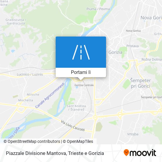 Mappa Piazzale Divisione Mantova