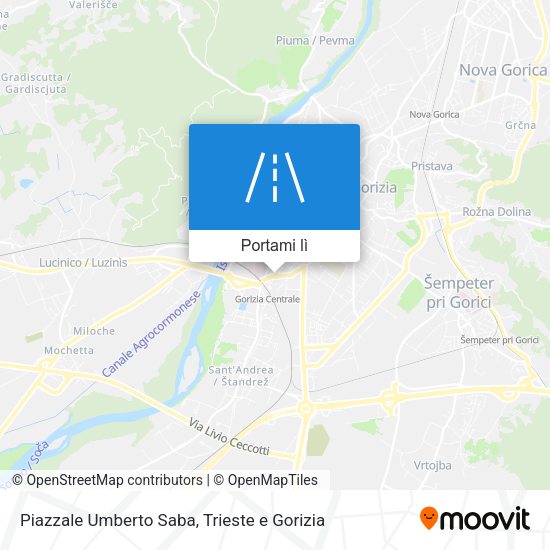 Mappa Piazzale Umberto Saba