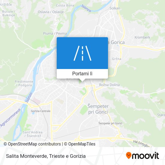 Mappa Salita Monteverde