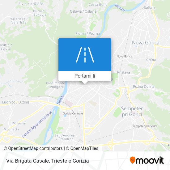 Mappa Via Brigata Casale