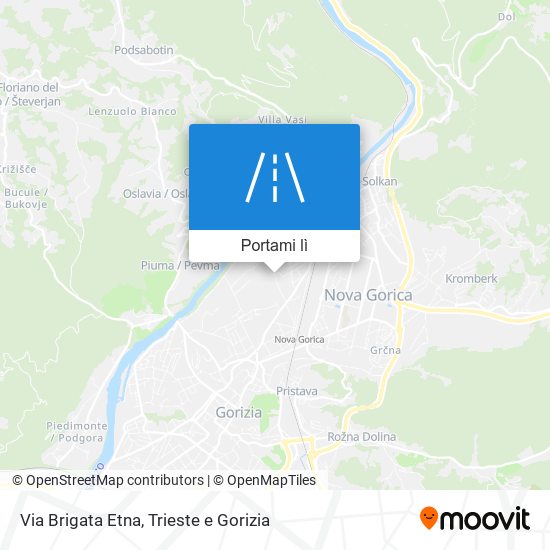 Mappa Via Brigata Etna