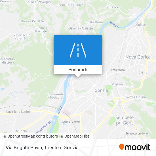 Mappa Via Brigata Pavia