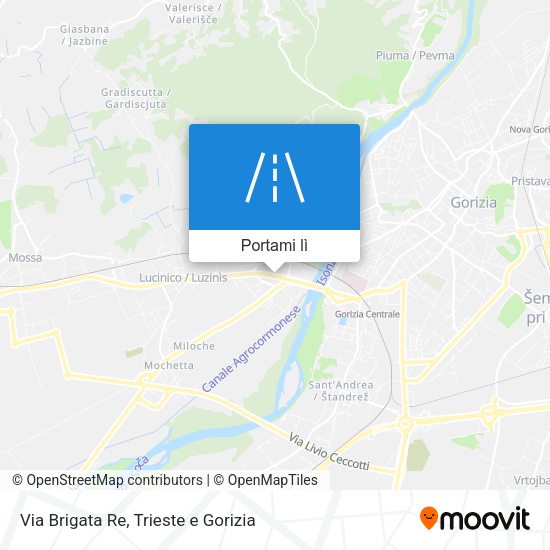 Mappa Via Brigata Re