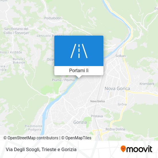 Mappa Via Degli Scogli