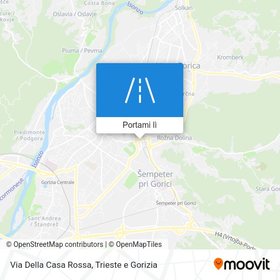 Mappa Via Della Casa Rossa