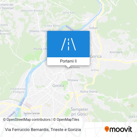 Mappa Via Ferruccio Bernardis