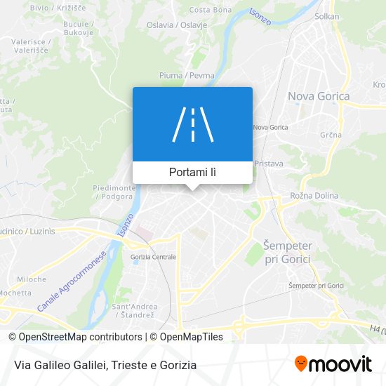 Mappa Via Galileo Galilei