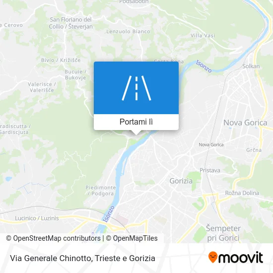 Mappa Via Generale Chinotto