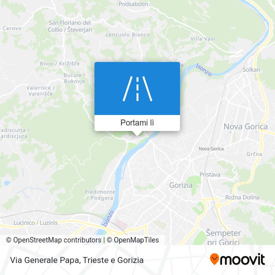 Mappa Via Generale Papa