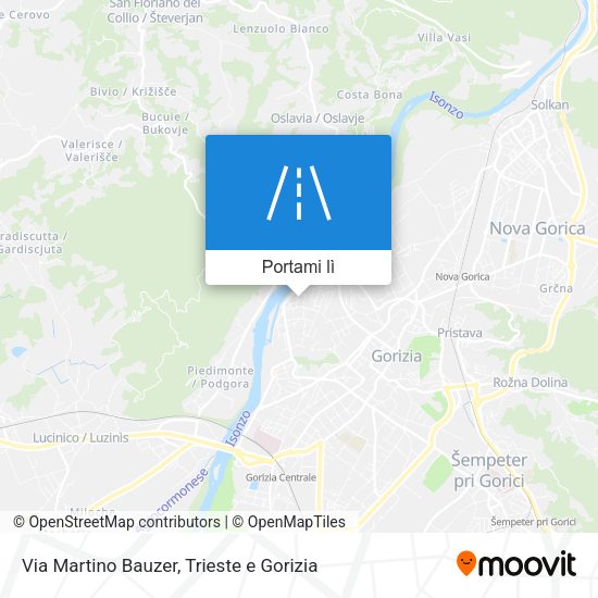 Mappa Via Martino Bauzer
