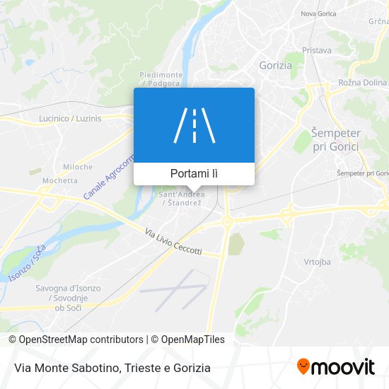 Mappa Via Monte Sabotino