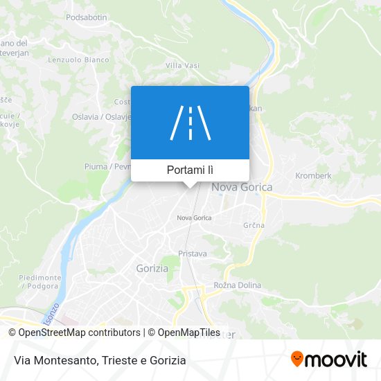 Mappa Via Montesanto