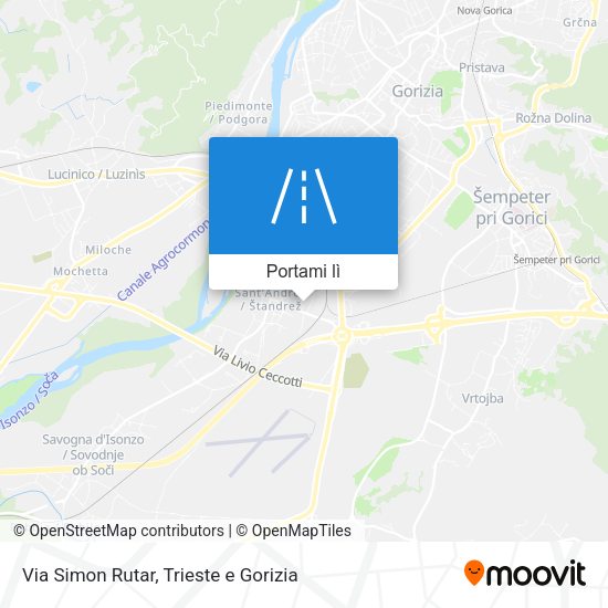 Mappa Via Simon Rutar