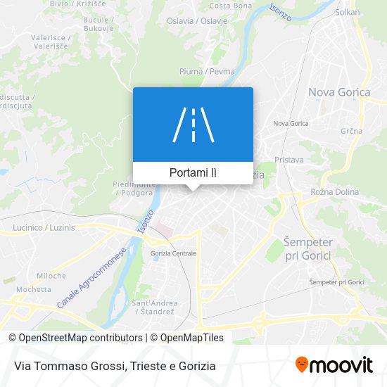 Mappa Via Tommaso Grossi