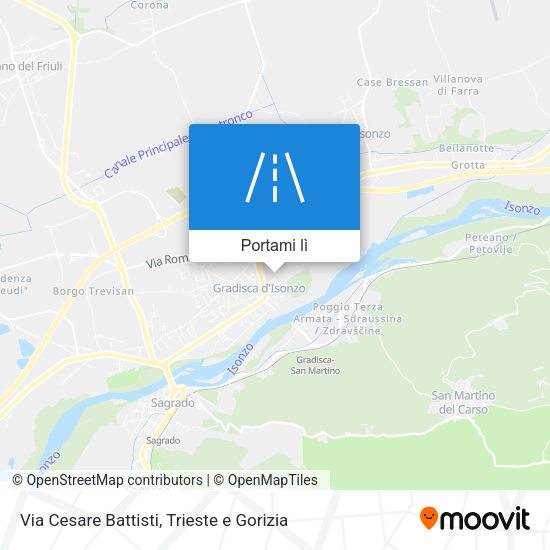 Mappa Via Cesare Battisti