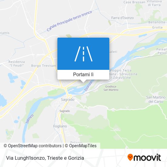 Mappa Via Lungh'Isonzo