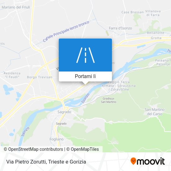 Mappa Via Pietro Zorutti