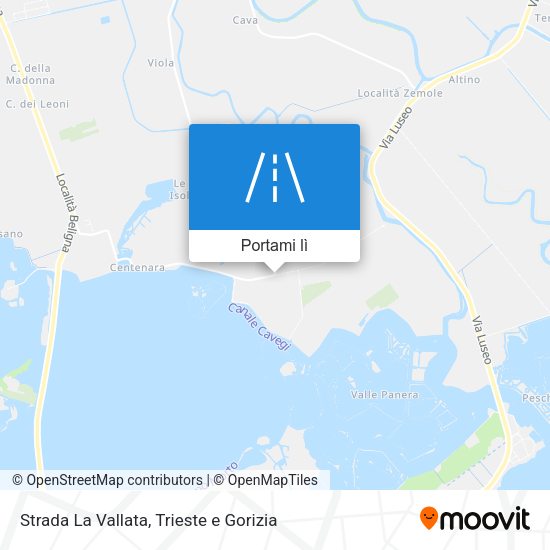 Mappa Strada La Vallata