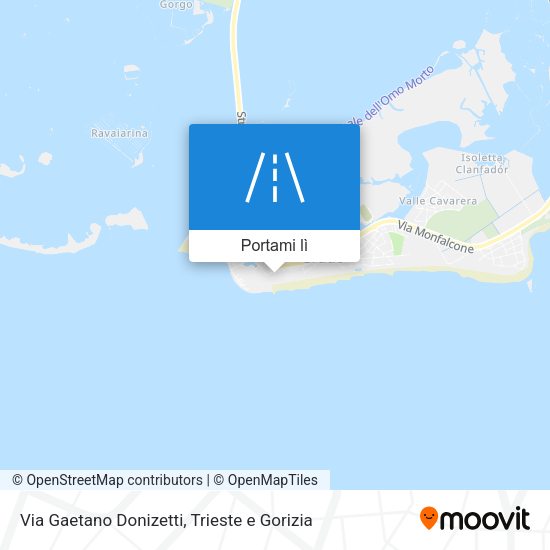 Mappa Via Gaetano Donizetti