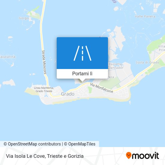Mappa Via Isola Le Cove