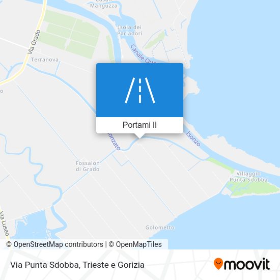 Mappa Via Punta Sdobba