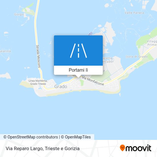 Mappa Via Reparo Largo