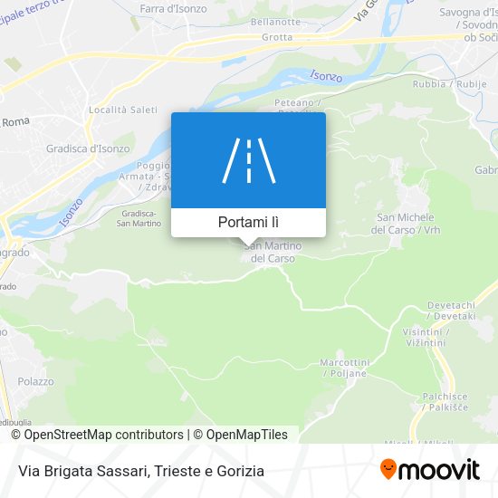 Mappa Via Brigata Sassari