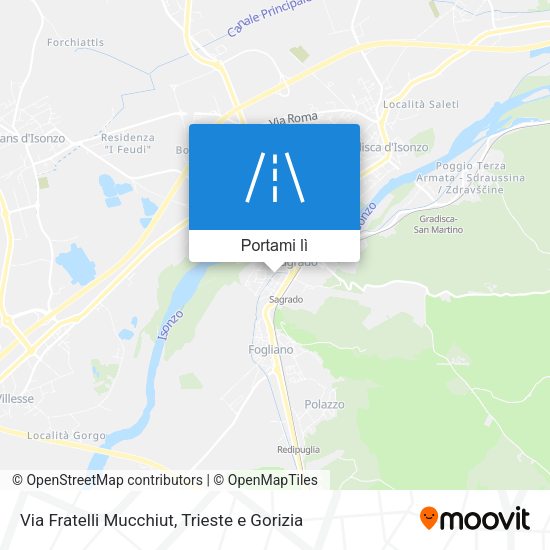 Mappa Via Fratelli Mucchiut