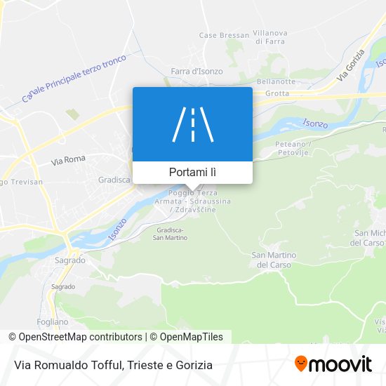 Mappa Via Romualdo Tofful