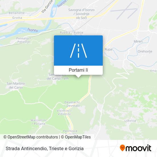 Mappa Strada Antincendio
