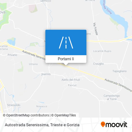 Mappa Autostrada Serenissima