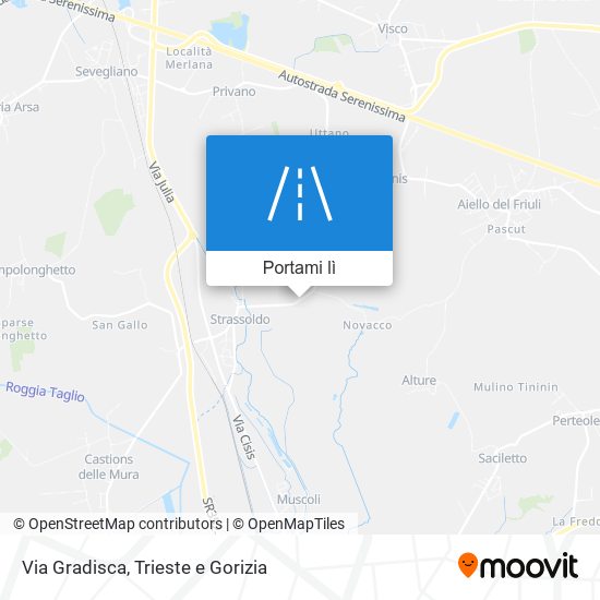Mappa Via Gradisca