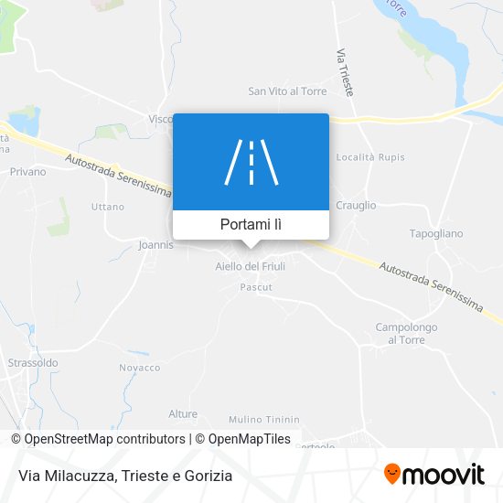 Mappa Via Milacuzza