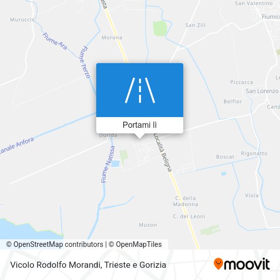 Mappa Vicolo Rodolfo Morandi