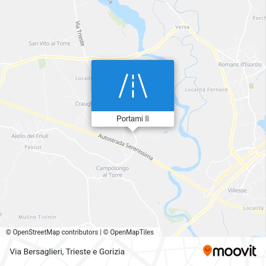 Mappa Via Bersaglieri