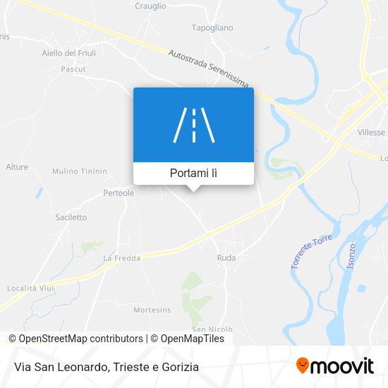 Mappa Via San Leonardo