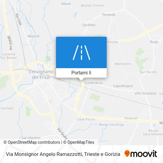 Mappa Via Monsignor Angelo Ramazzotti