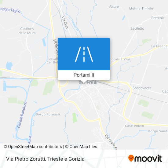 Mappa Via Pietro Zorutti