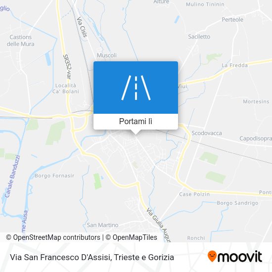 Mappa Via San Francesco D'Assisi