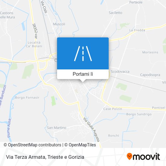 Mappa Via Terza Armata