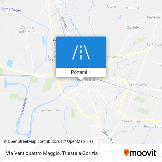 Mappa Via Ventiquattro Maggio