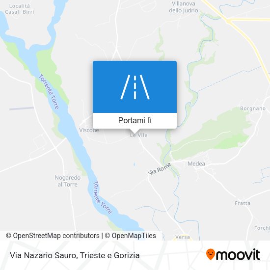 Mappa Via Nazario Sauro