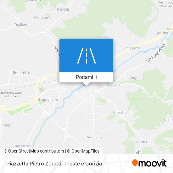 Mappa Piazzetta Pietro Zorutti