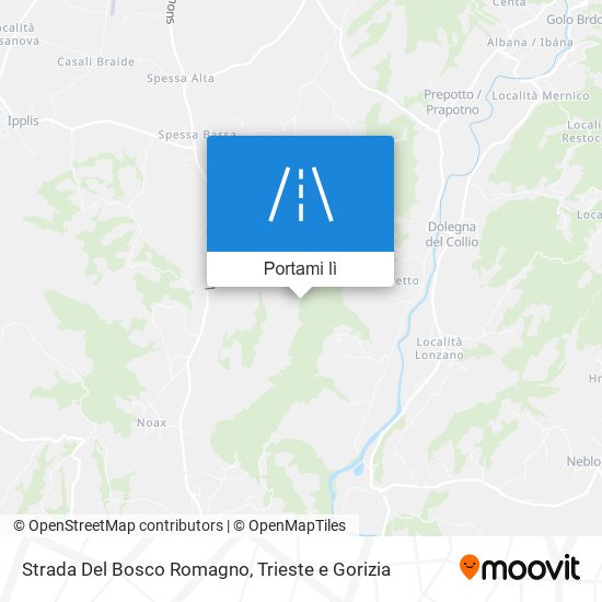 Mappa Strada Del Bosco Romagno