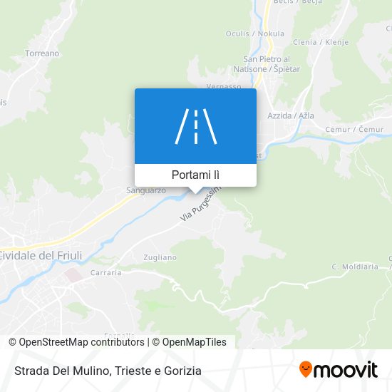 Mappa Strada Del Mulino