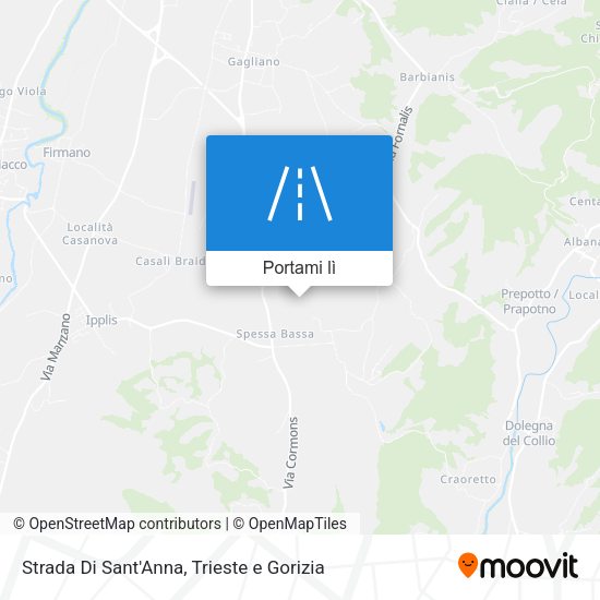 Mappa Strada Di Sant'Anna
