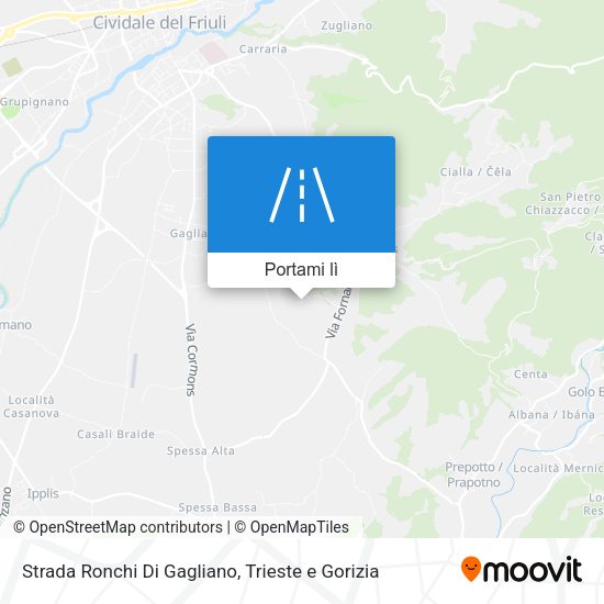 Mappa Strada Ronchi Di Gagliano